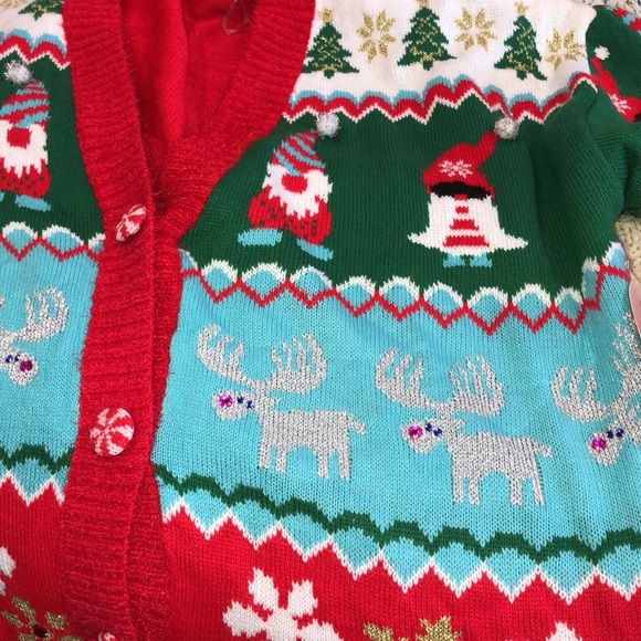 Holiday Time Christmas sweater cardigan size 3X new with tags - Picture 6 of 9